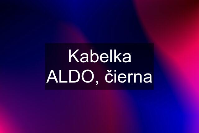 Kabelka ALDO, čierna