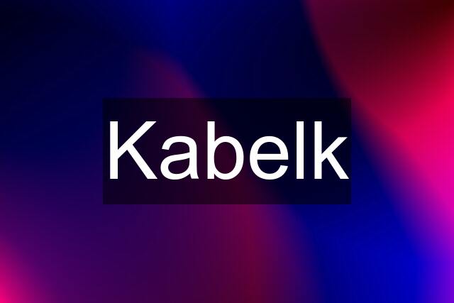 Kabelk