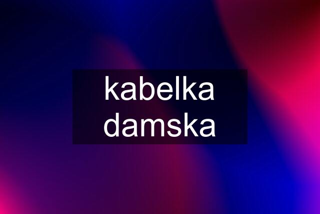 kabelka damska