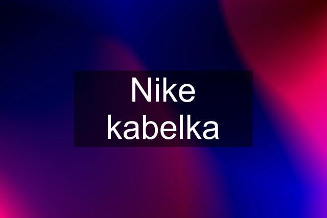 Nike kabelka