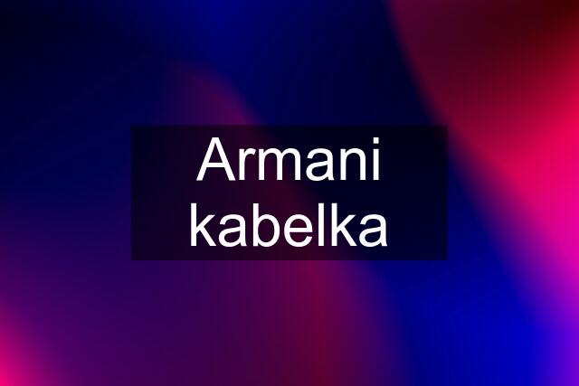 Armani kabelka