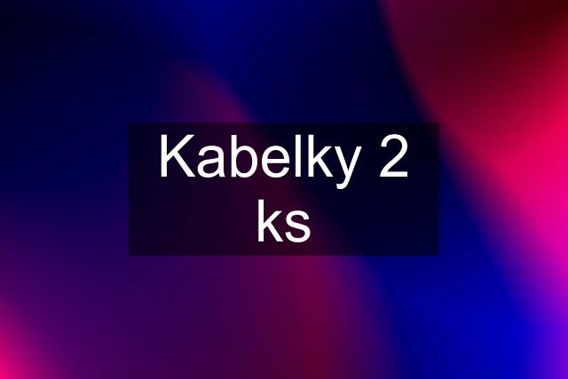 Kabelky 2 ks