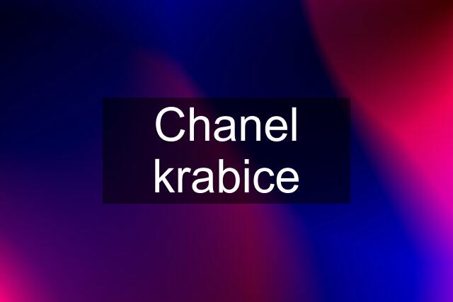 Chanel krabice