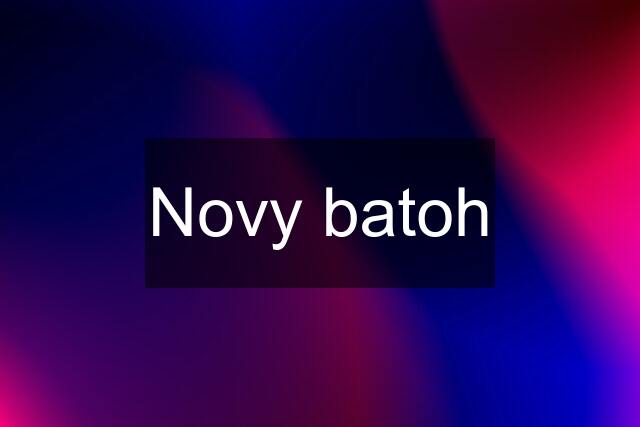 Novy batoh