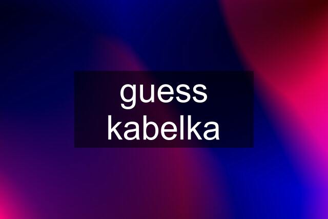 guess kabelka