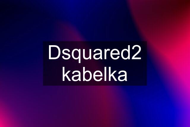 Dsquared2 kabelka