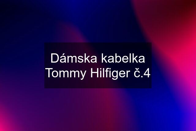 Dámska kabelka Tommy Hilfiger č.4