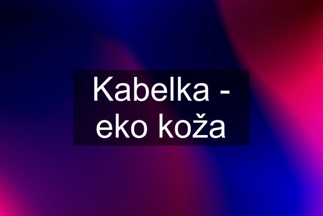 Kabelka - eko koža