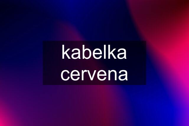 kabelka cervena