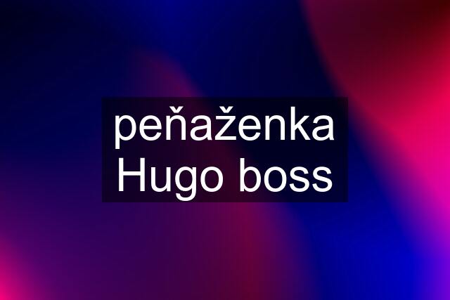 peňaženka Hugo boss