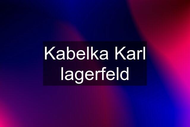 Kabelka Karl lagerfeld