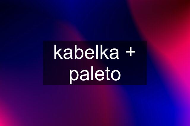 kabelka + paleto