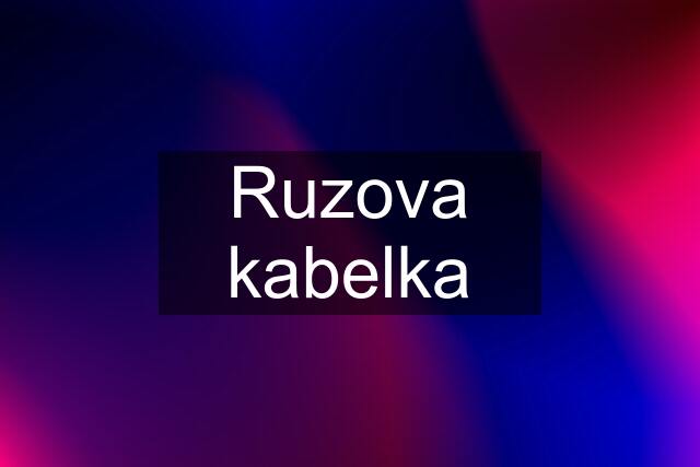 Ruzova kabelka