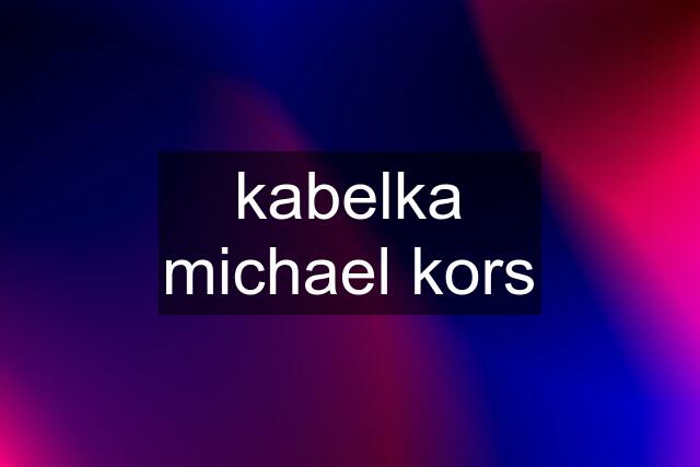 kabelka michael kors