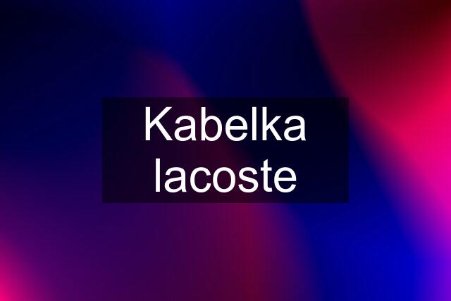 Kabelka lacoste