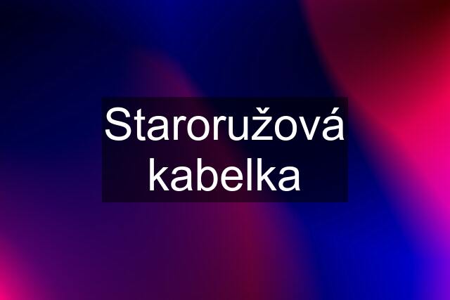 Staroružová kabelka