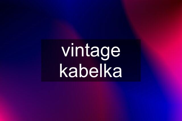 vintage kabelka