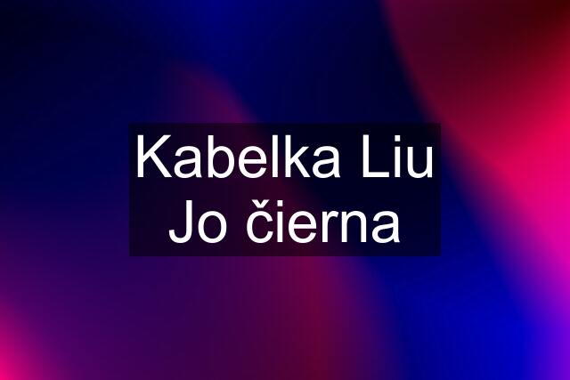 Kabelka Liu Jo čierna