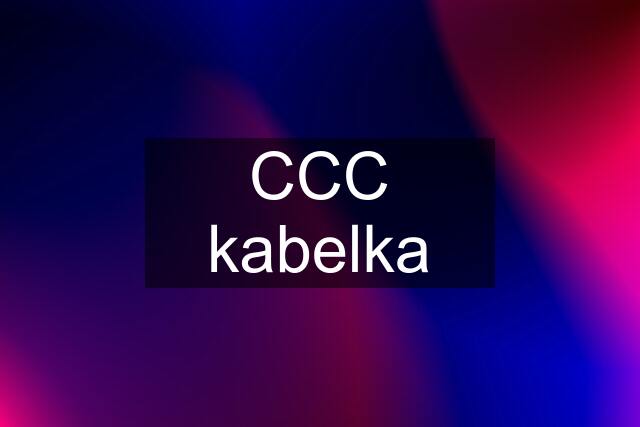 CCC kabelka