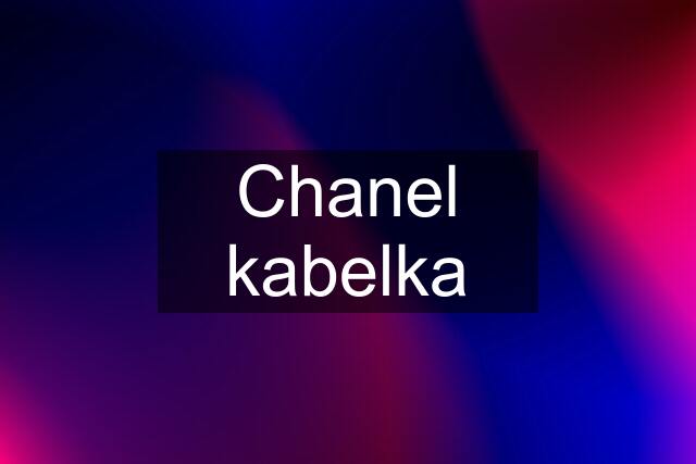 Chanel kabelka