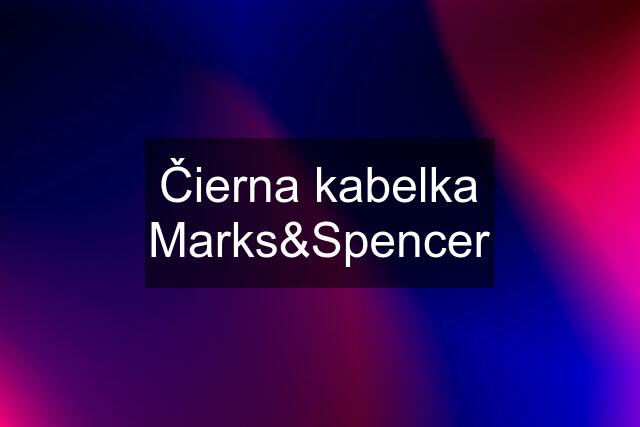 Čierna kabelka Marks&Spencer