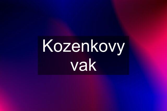 Kozenkovy vak