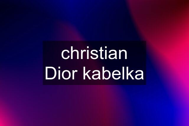 christian Dior kabelka