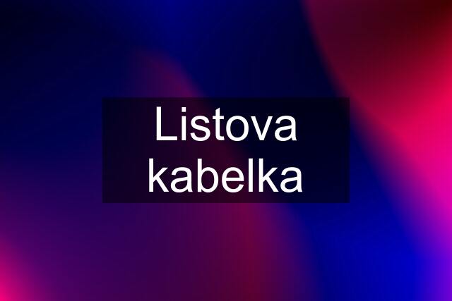 Listova kabelka