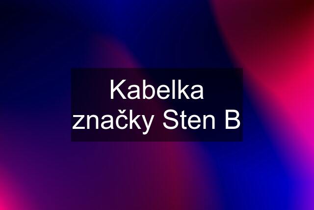 Kabelka značky Sten B