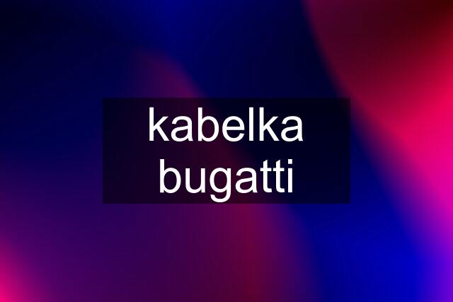 kabelka bugatti