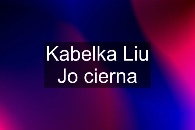 Kabelka Liu Jo cierna