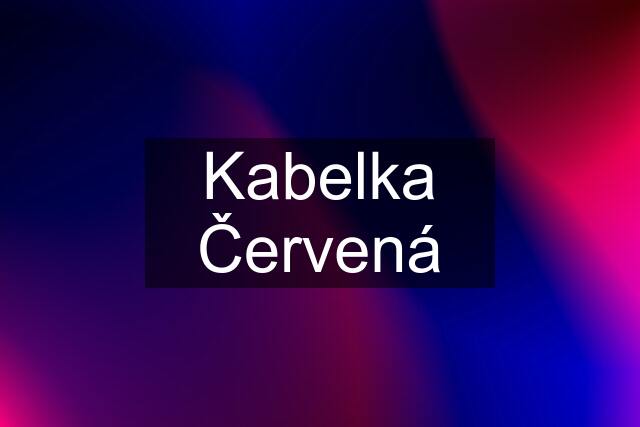 Kabelka Červená