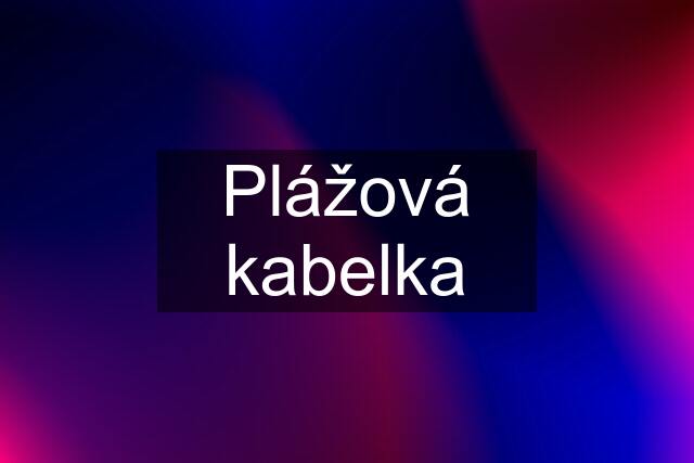 Plážová kabelka