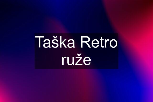 Taška Retro ruže