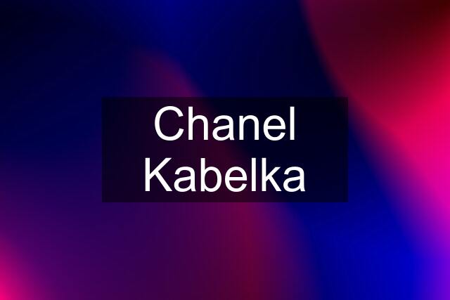 Chanel Kabelka