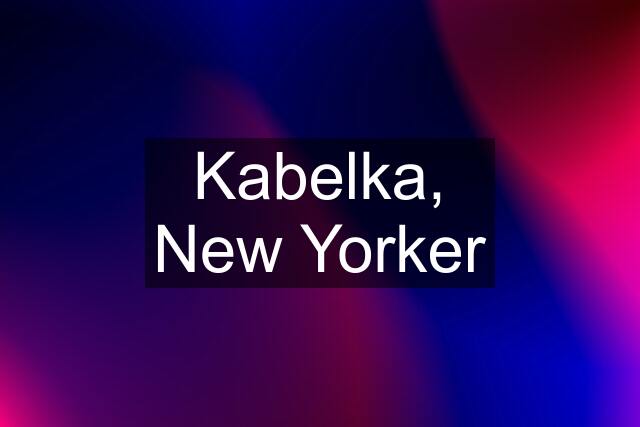 Kabelka, New Yorker