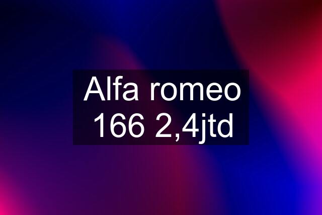 Alfa romeo 166 2,4jtd