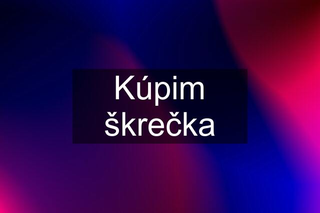 Kúpim škrečka