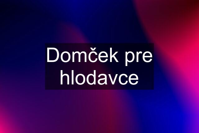 Domček pre hlodavce