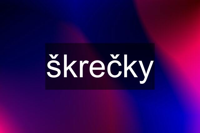 škrečky