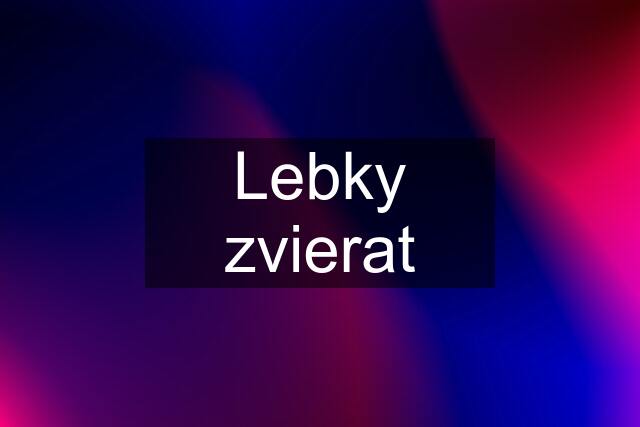 Lebky zvierat