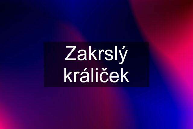 Zakrslý králiček