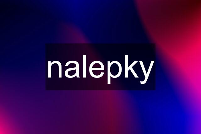 nalepky