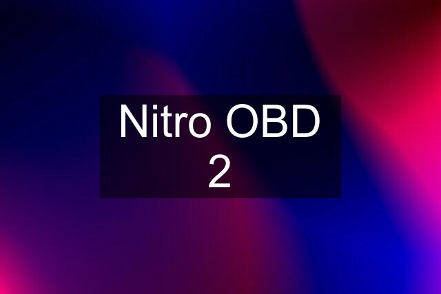 Nitro OBD 2