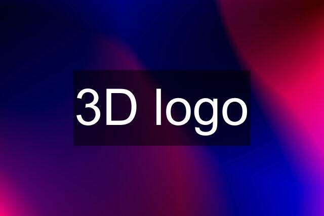 3D logo