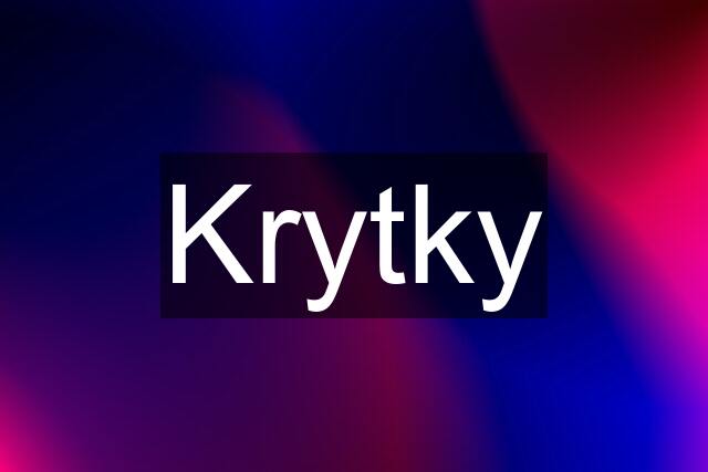 Krytky