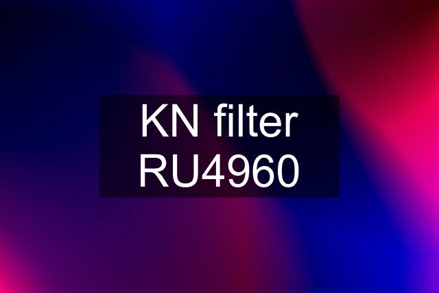 KN filter RU4960