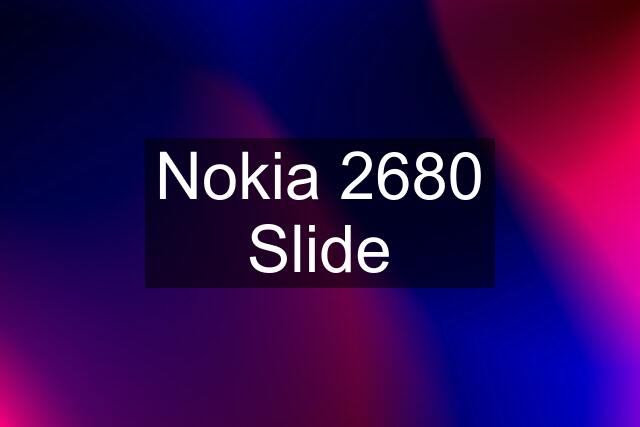 Nokia 2680 Slide