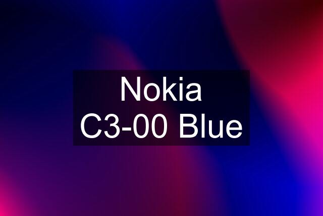 Nokia C3-00 Blue