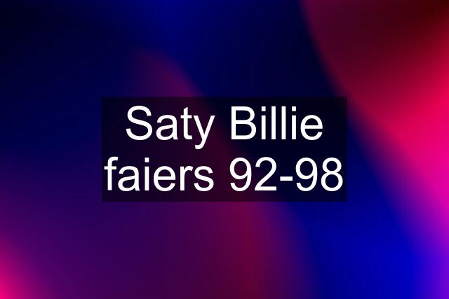 Saty Billie faiers 92-98